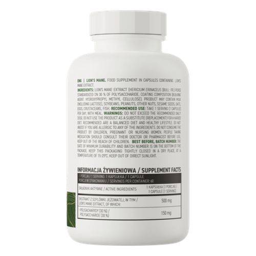 vitanetshop - OS25826 - Lions Mane (60 Caps, 500mg) - 2