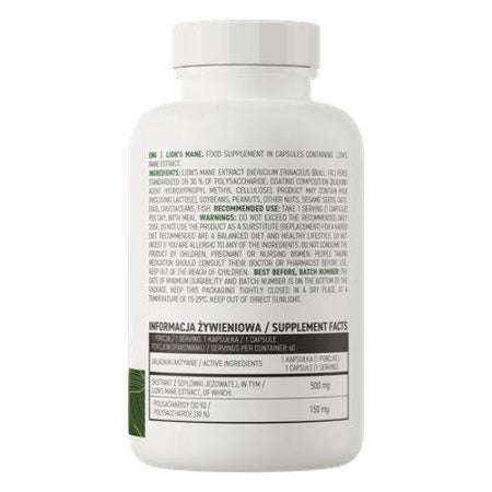 vitanetshop - OS25826 - Lions Mane (60 Caps, 500mg) - 2