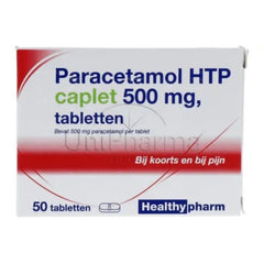 Paracetamol HTP 500 mg Caplet (50 Tablets)