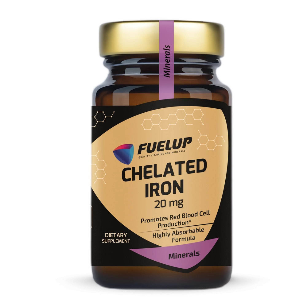 Chelated Iron 20mg \ 30 Capsules