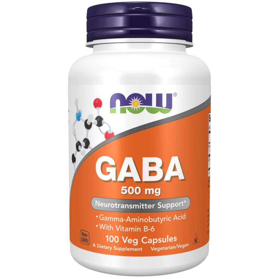 GABA with Vitamin B6 (100 VCaps, 500mg)