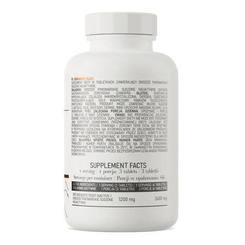 vitanetshop - OS25728 - Brewer's Yeast (200 Tabs, 400mg) - label