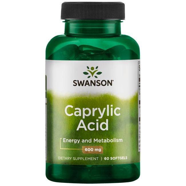 vitanetshop - SWU096 - Caprylic Acid (60 Softgel Caps, 600mg) - 1
