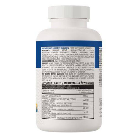 vitanetshop - OS26562 - Digezyme Digestive Enzymes (90 Tabs) - label
