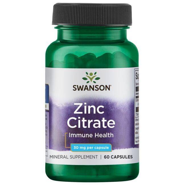 vitanetshop - SW1234 - Zinc Citrate (60 Caps, 30mg) - 1