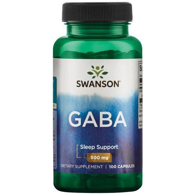 vitanetshop-SW872 - GABA 500mg (100 Caps, 500mg) - 1