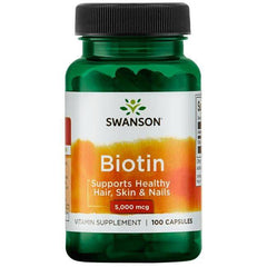 Vitamin B-7 (Biotin) (100 Kapseln, 5000mcg)