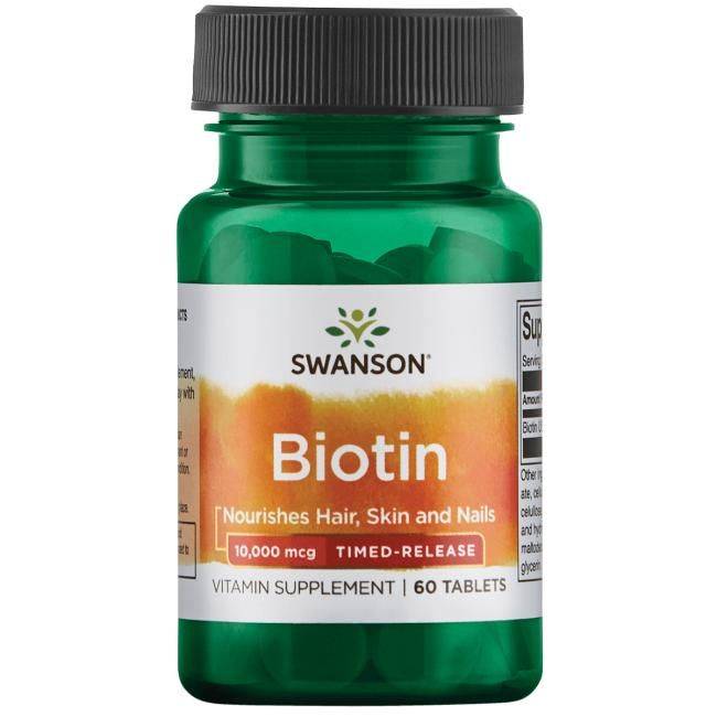 vitanetshop - SWU719 -  Vitamin B-7 Biotin (60 Time Release Tabs, 10000mcg) - 1