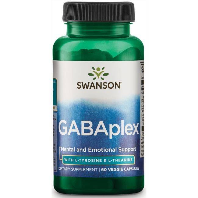 vitanetshop - SWU938 -  GABAplex w/L-Tyrosine & L-Theanine (60 Caps) - 1